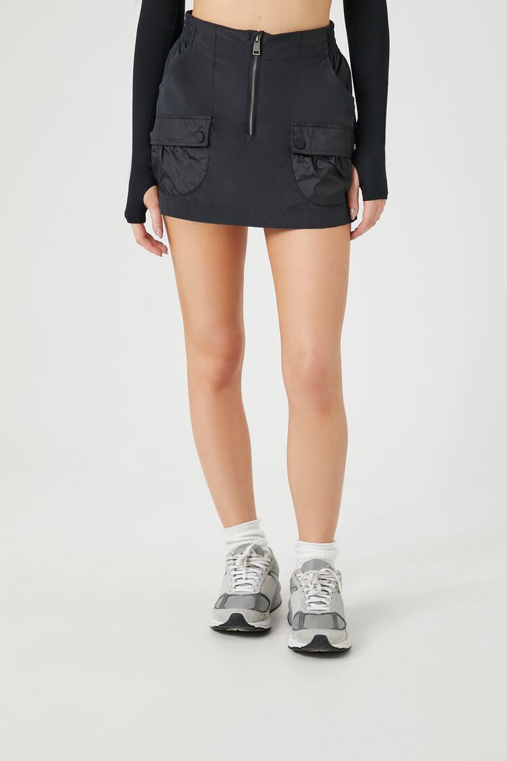 Active Zip-Up Cargo Skort